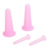 4Pcs Silicone Massage Cup Moisture Absorption Jar Face Cupping Cup Body Health Care