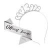 Cross-Border Digital Birthday Crown Set: Headdress, Party Shoulder Strap & Etiquette Belt Photo Prop for Girls