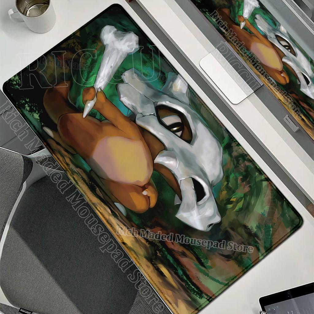 Kawaii Cubone Large Mouse Pad Gamer XXL Pc Keyboard Mouse Mat Tapis Souris Gaming HD PPokemons Rubber Mousepad Desk Accessories