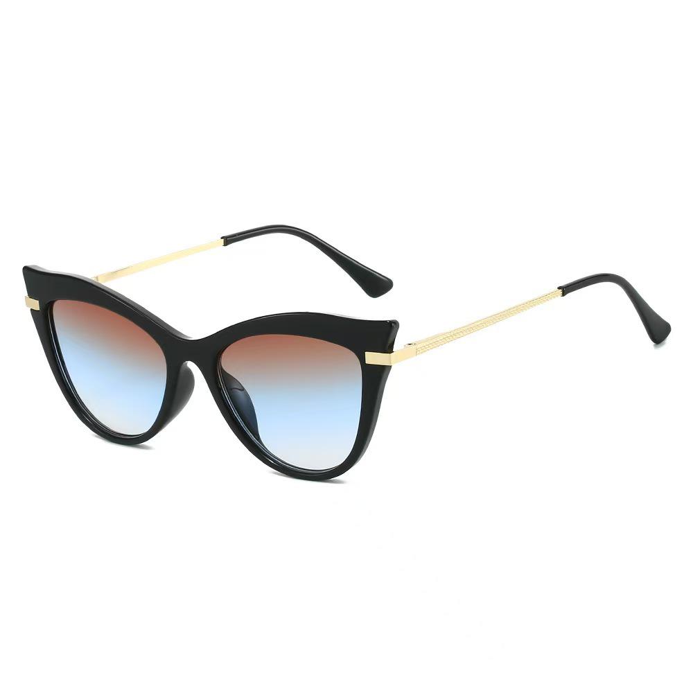 Lunettes de soleil œil de chat chics: Style européen et américain tendance, Protection solaire extérieure polyvalente haut de gamme pour femmes