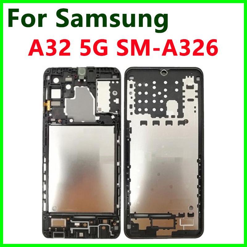 LCD Front Display Frame For Samsung A32 4G 5G SM-A325 A326 Front Housing Middle Frame Faceplate Bezel LCD Middle Frame