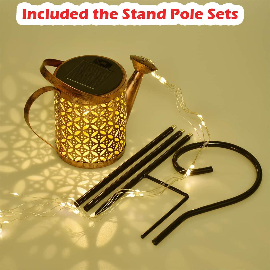 Solar Watering Can Light Yard Decorations Outdoor Garden Decor Lights Outside Garden Flower Bed Decor Light for Moms Birthday