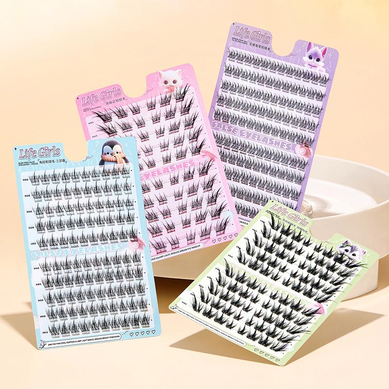 Self Adhesive Eyelashes Cluster Lashes No Glue Individual Lashes Soft Idol Lash Clusters Reusable Self Adhesive Lashes