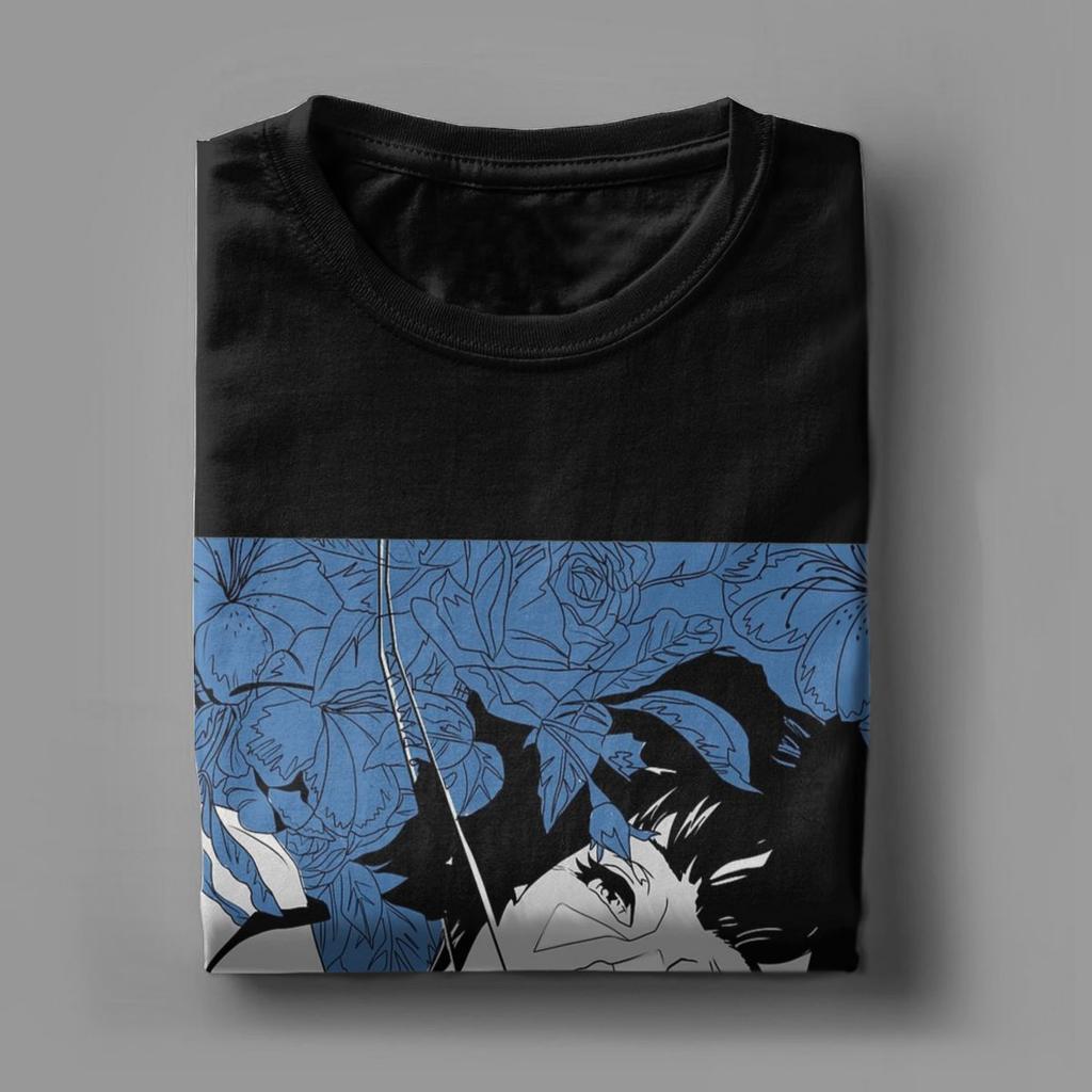 Men T-Shirt Perfect Blue Casual Cotton Tee Shirt Short Sleeve Anime T Shirts Round Collar Tops Plus Size