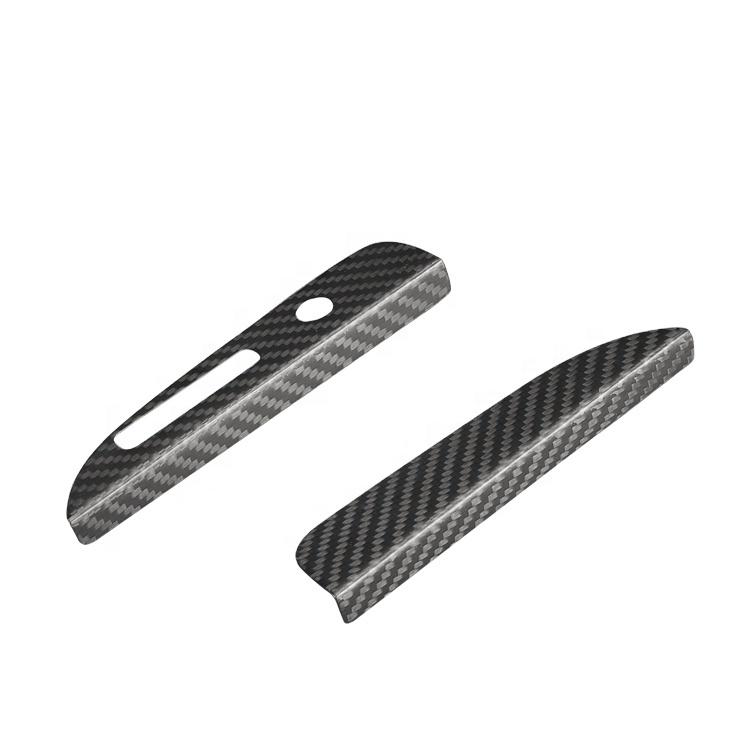 Real Dry Carbon Fiber Matte Carbon Gear Shift Panel Frame Cover for Ford Mustang 2015up add on чёрный