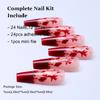 Visual Impact Halloween Fake Nails Various Styles Handmade Wear Nail  Cosplay