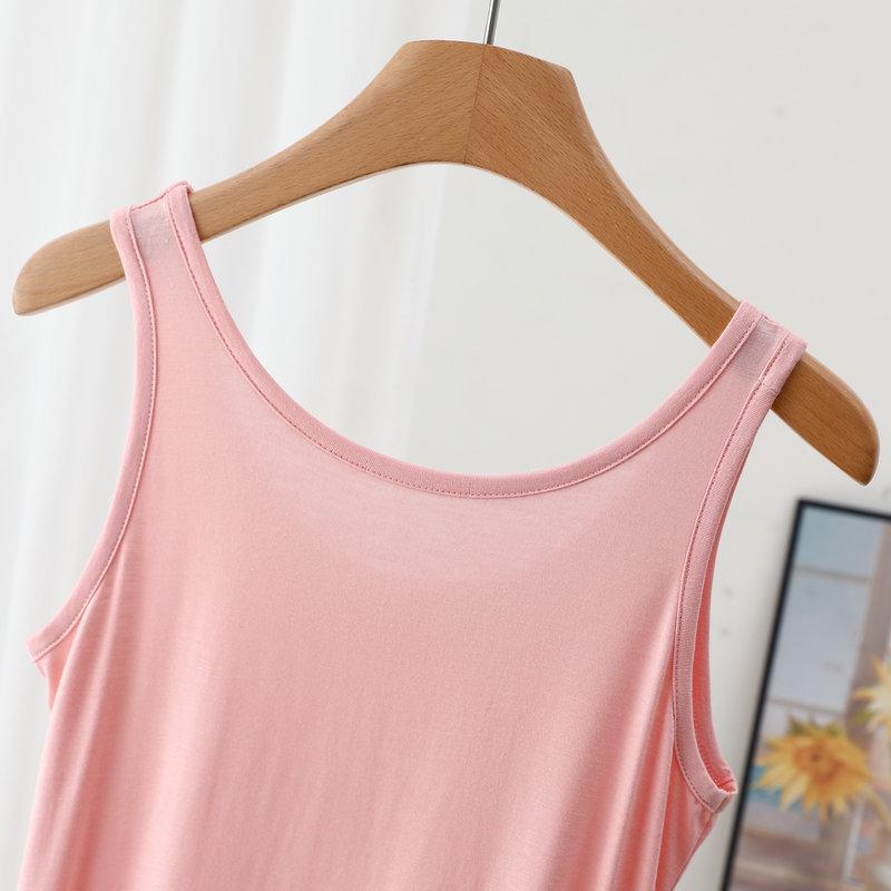 Women's Plus Size Modal Tank Dress - Loose A-line for Spring/Summer