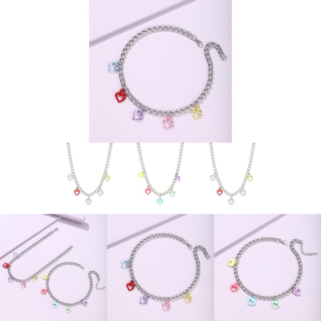 Fashionable Simple Heart Pendant Necklace Crafted From High Quality Alloy Material