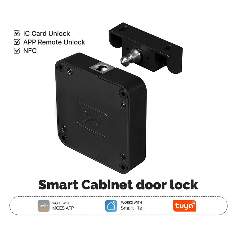 Drawer Electronic Lock Bluetooth-Compatible Keyless Smart Drawer Lock RFID Card Smart Electronic Lock for Furniture Drawer