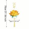 Handmade Flower Lamp Glowing Handheld Light Chinese Lantern Lotus Lantern  Kids Craft