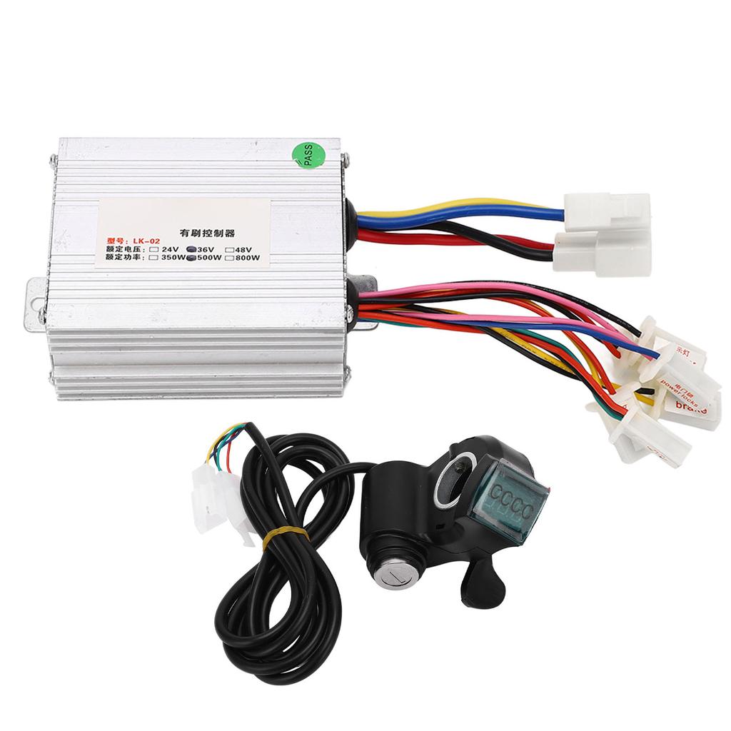 36V 500W Motor Kartáčový Regulátor Lithiumové Elektrické Kolo Rukojeť Plynu Twist Sada pro Modifikaci