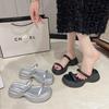 Fairy Wind Slippers Female 2025 Summer New Muffin Thick Bottom Word with Fashion Outside Wear Beach Cool Slippers