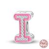 Authentic Pink Charm Bead Charms Bead Charms Copper 26 Letter Charm Bead Charms Compatible With Authentic Bracelets Do It Yourself Jewellery Making Wo