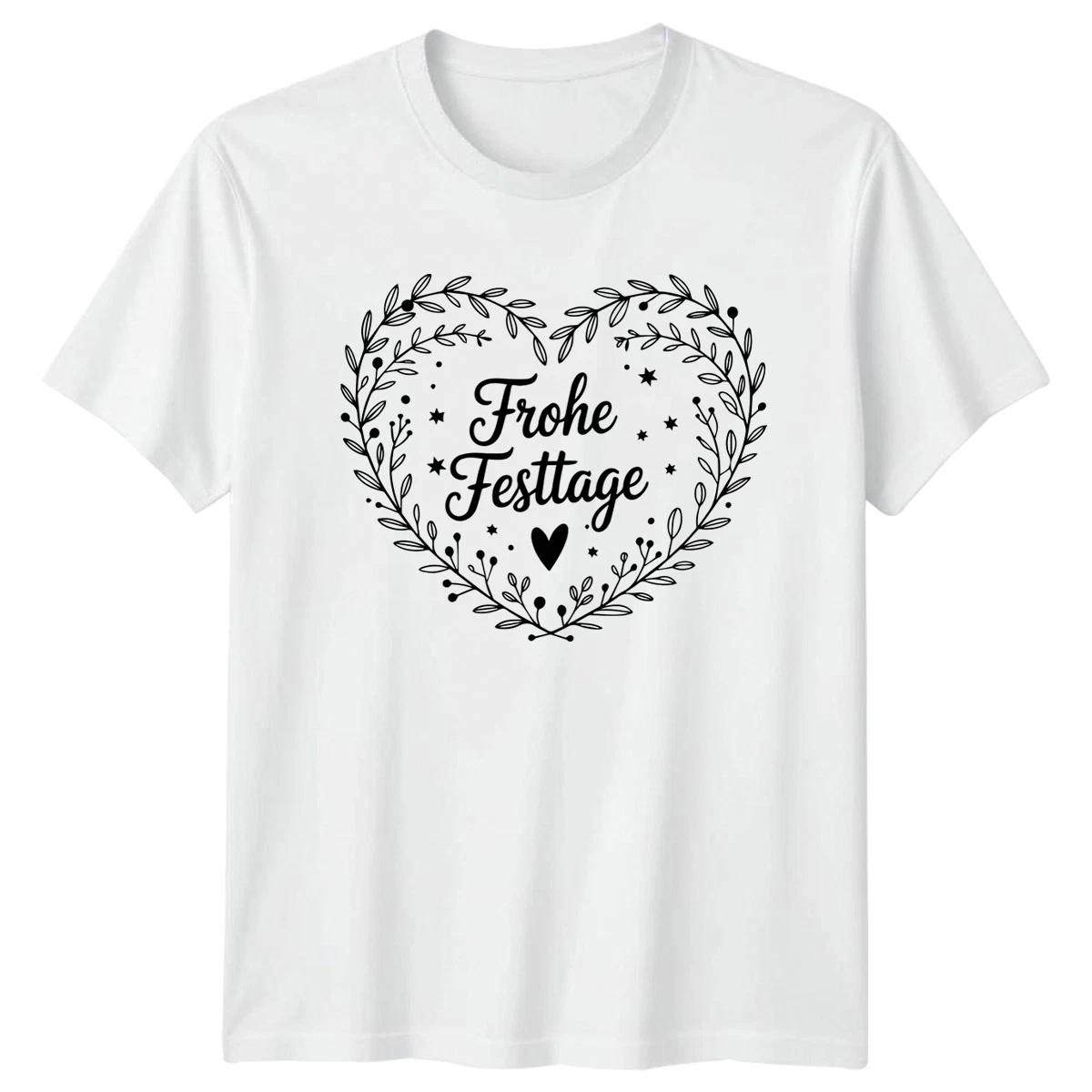Frohe Festtage Winter Holidays Graphic Tee Mens Womens Seasonal T-Shirt L