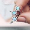 ZHOUYANG Ring For Women 4mm Small OPAL STONE Simple Style Silver Color Finger Ring Fashion Jewelry Gift For Girls ZYR848