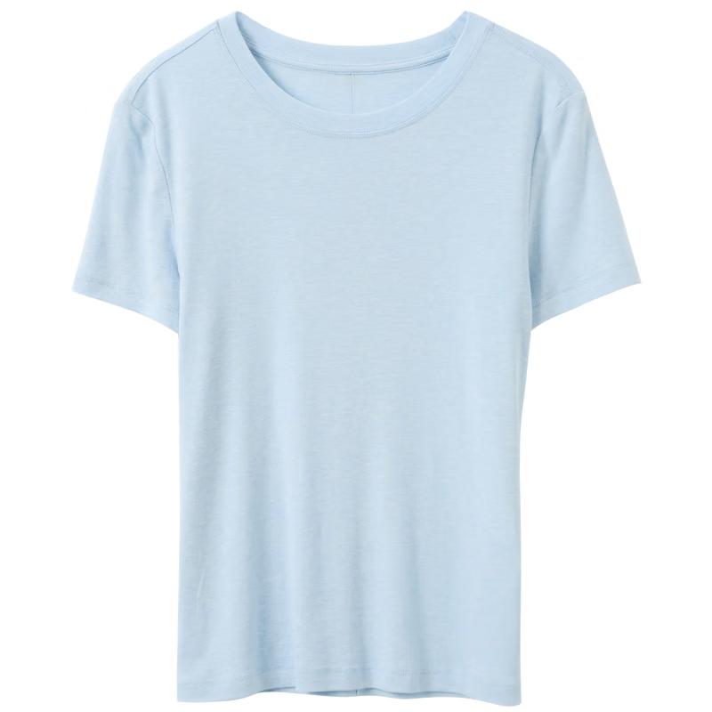 Sancai 2026 Spring Round Neck Slim Fit Short Sleeve T-Shirt