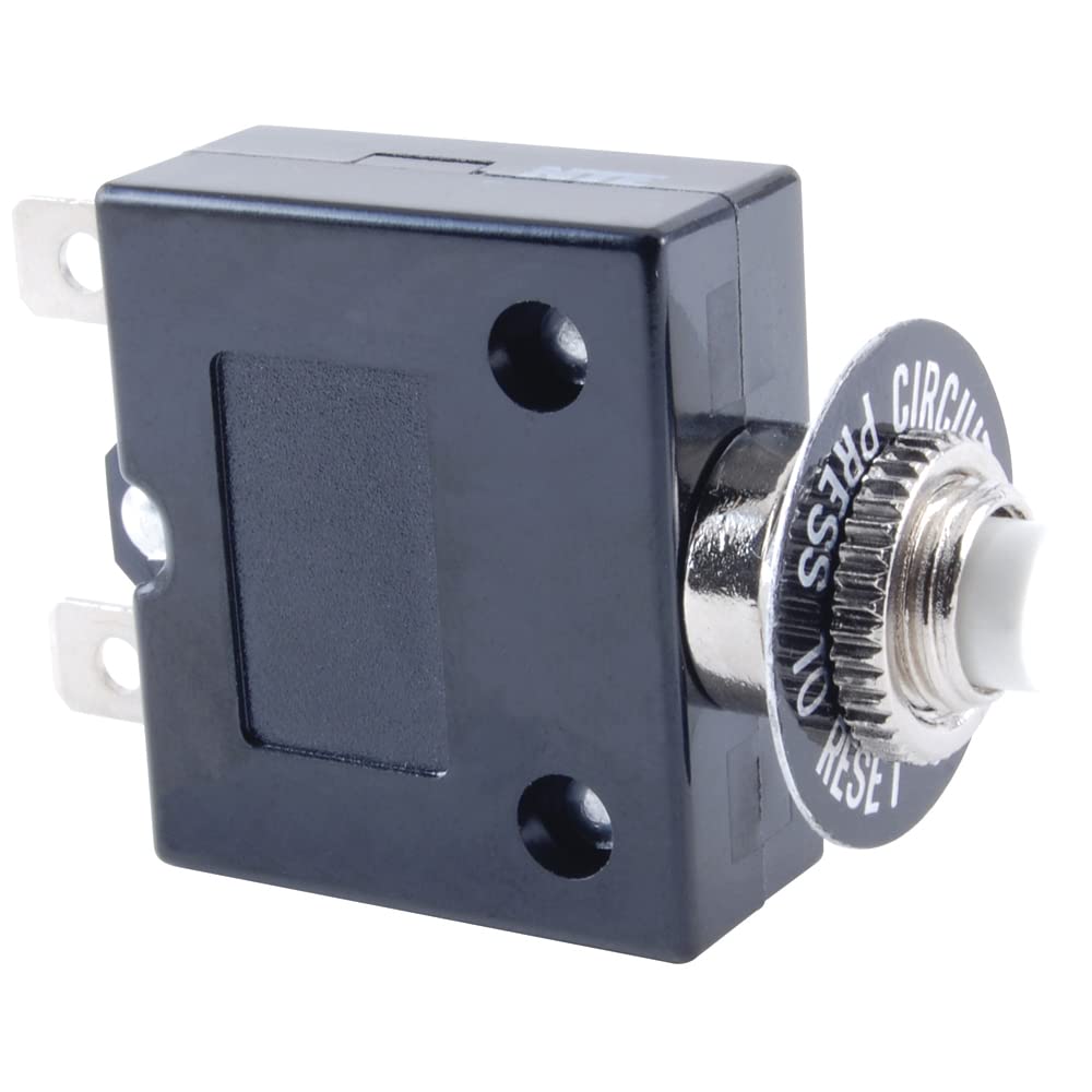 

NTE Electronics Серія R58 R58 Термомагнітний автоматичний вимикач, 250 Швидкороз ємний термінал, Опір 0,026 Ом, 5 Ампер