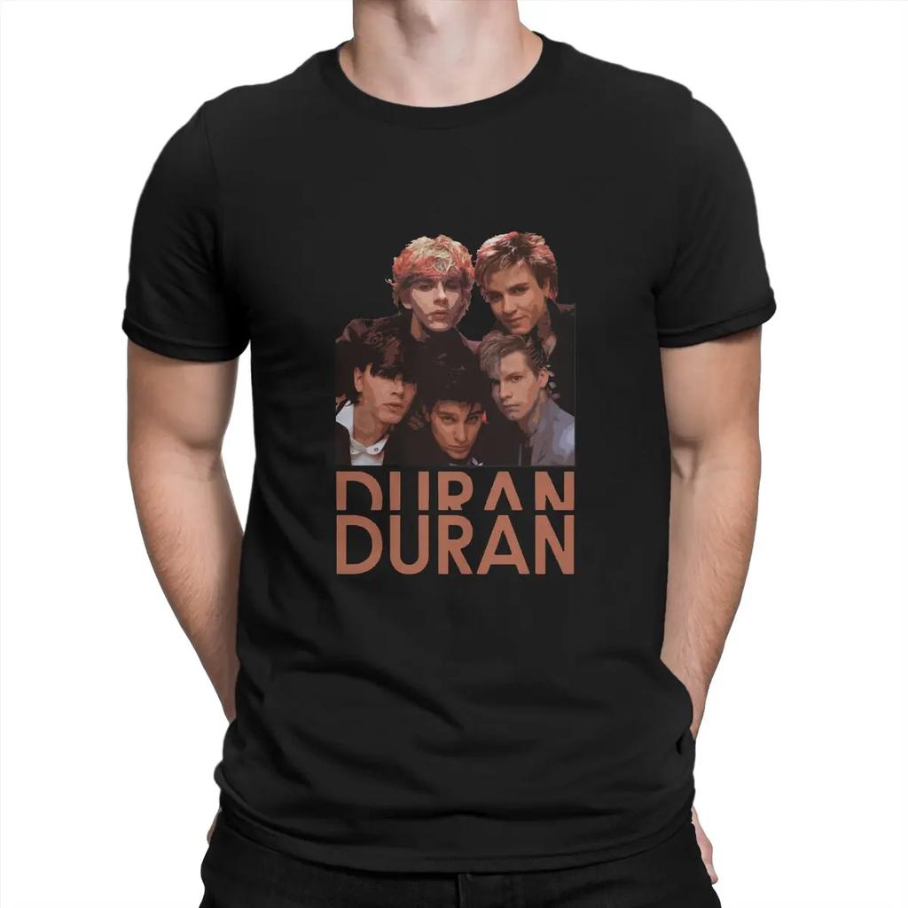 T-Shirt Führende Figuren der Britischen New Wave Vintage Baumwoll-T-Shirts Kurzarm Duran Duran T-Shirts Unisex