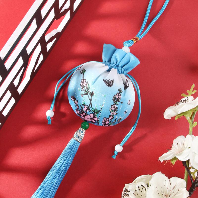 

Ретро китайский стиль саше для женщин ретро узор сумки на шнурке ханьфу украшение парча этнический стиль мешочки для украшений