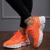 New sports shoes women's fly-woven mesh breathable casual trendy shoes thickened soft sole fashion