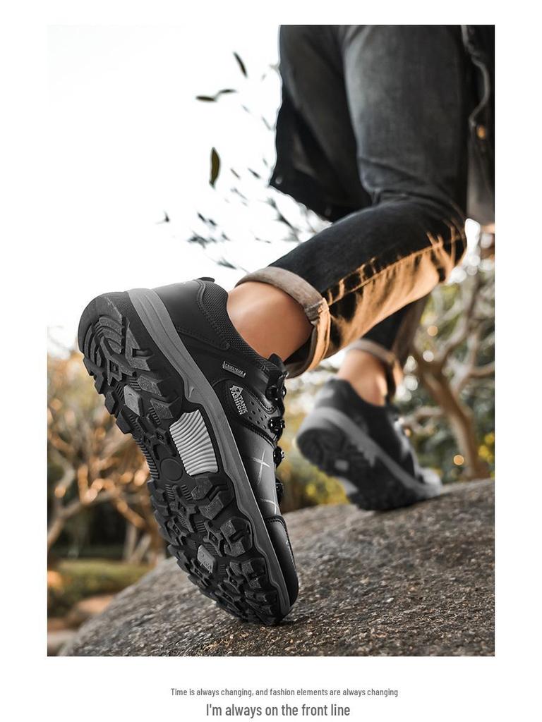 Men's Spring Work & Hiking Shoes - Breathable, Non-slip, Wear-resistant, Safety & Casual Footwear