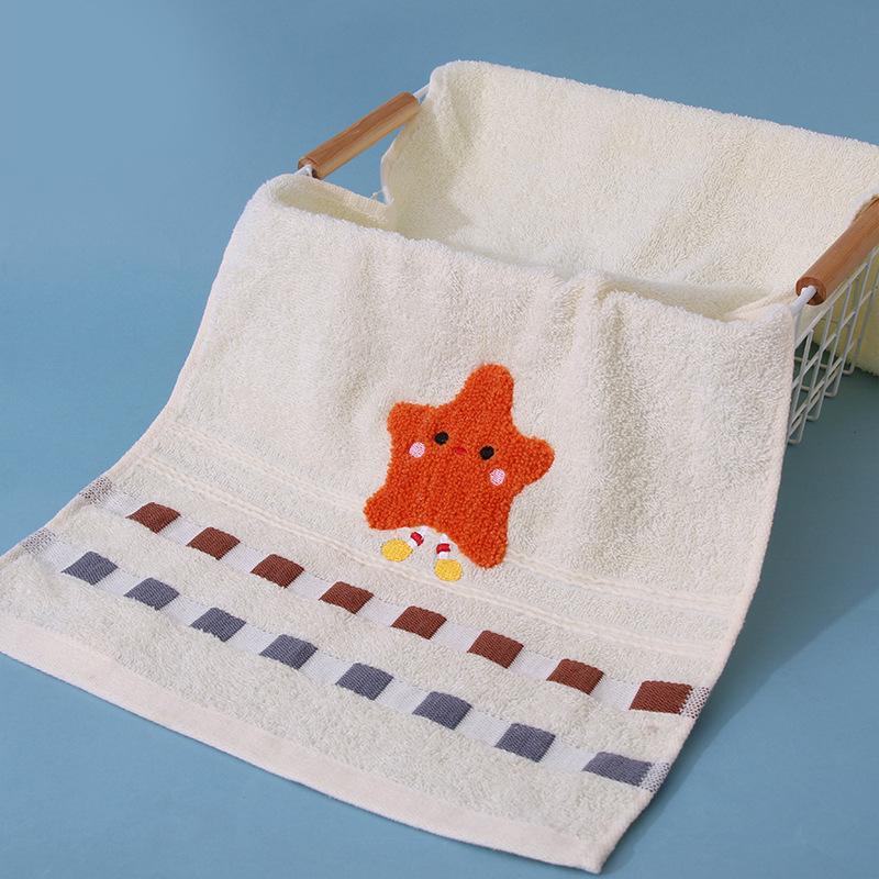 Plaid Cotton-Polyester Hand Towel - Soft, Absorbent, Ideal for Home & Hotel Use