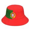 Portugal Free Custom Name Number Logo Bucket Cap Nation Flag Pt Republic Portuguese Country College Casual Fisherman Hat