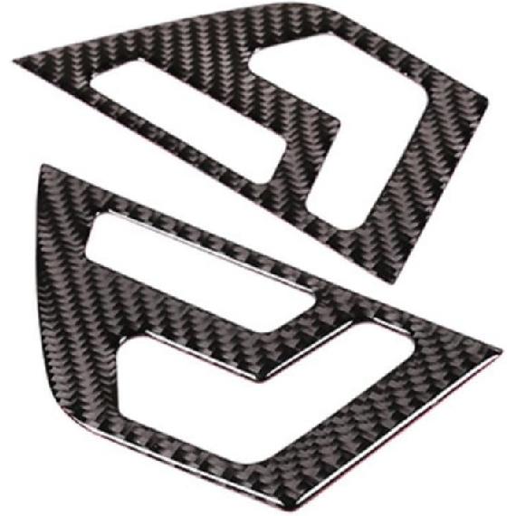

Compatible with Mercedes Benz CLA GLA 250A Class 2015-2019 Carbon Fiber Seat Button Cover Decal Car Interior Accessories