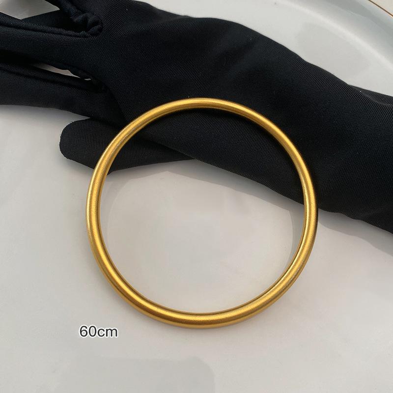 

Прикраси з пісочного золота Браслет Спадщина стародавнього закону Жіночий матовий простий браслет-кільце Аксесуари Іу Ретро Міцні Прикраси, що не тьмяніють