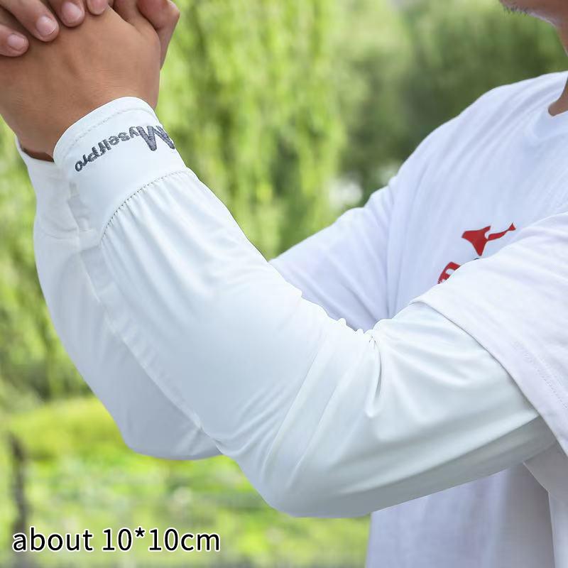 Ice Silk Sun Protection Arm Sleeve UV Resistance Breathable Quick Dry for Running Motorcycling