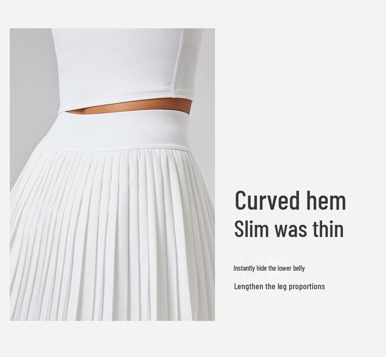 Damen Freizeit Plissee Sport Minirock - Slim Fit, Anti-Exposition, Perfekt für Tennis, Outdoor-Fitness, Yoga, Sommerbekleidung