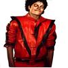 NOORA Men's RED & BLACK Leather Jacket | Michael Jackson Thriller Leather Jacket | Bio Color Biker Jacket | Best Gift For Mj Fans