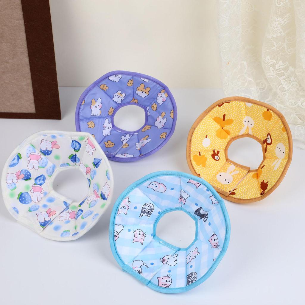 Pet Elizabethan Anti-Lick Collar for Cats & Dogs - Postoperative Neck Protection