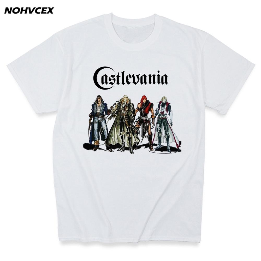 Castlevania Short Sleeve Graphic Tee Fun 100 Cotton Male T Shirt