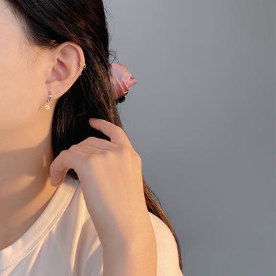 Kleine frische Gänseblümchen Ohrstecker für Frauen im sommerlichen pastoralen Stil Nischendesign Niedliche Ohrringe