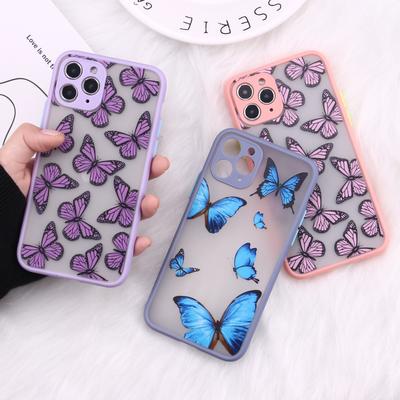 Śliczne 3D Relif motyl etui na telefon dla iphone 11 Pro Max XR XS MAX etui silikonowe dla iphone 7 8 Plus 12 13 pro max mini okładka