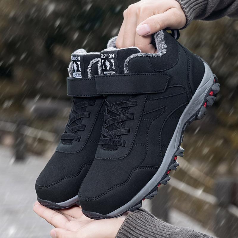 Хлопковая обувь для улицы, повседневная, теплая, утолщенная хлопком, нескользящая, износостойкая и морозостойкая, незаменимая хлопковая обувь 38