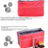 1Pc with Double Zippers Multifunctional Large Capacity Portable Storage Bag Folding Women's Makeup Bag Polyester