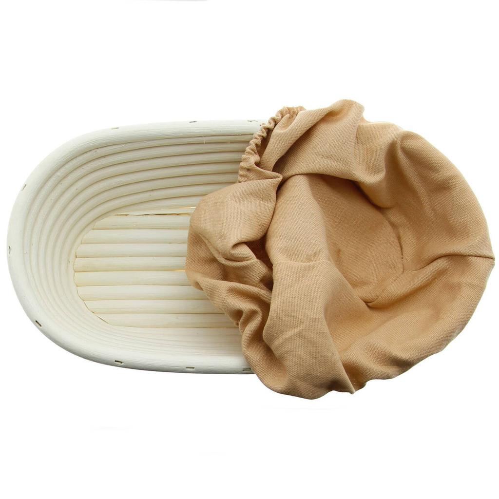Rattan Basket Bread Form 28 Cm With Cover Rising And Proofing Dough