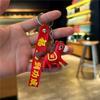 Blessed Soon Cartoon Pony Key Chain Pendant Zodiac Horse Figurine Student Bag Pendant Car Key Chain