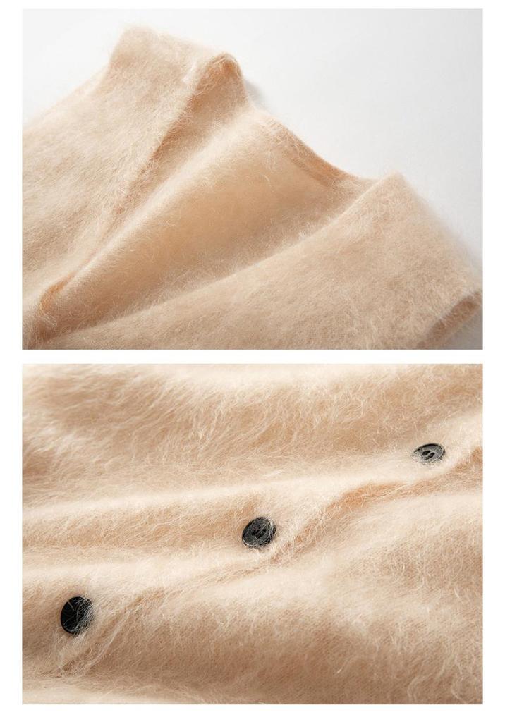 Women's 100% Cashmere Brushed V-Neck Vest Top - Autumn/Winter Layering Essential