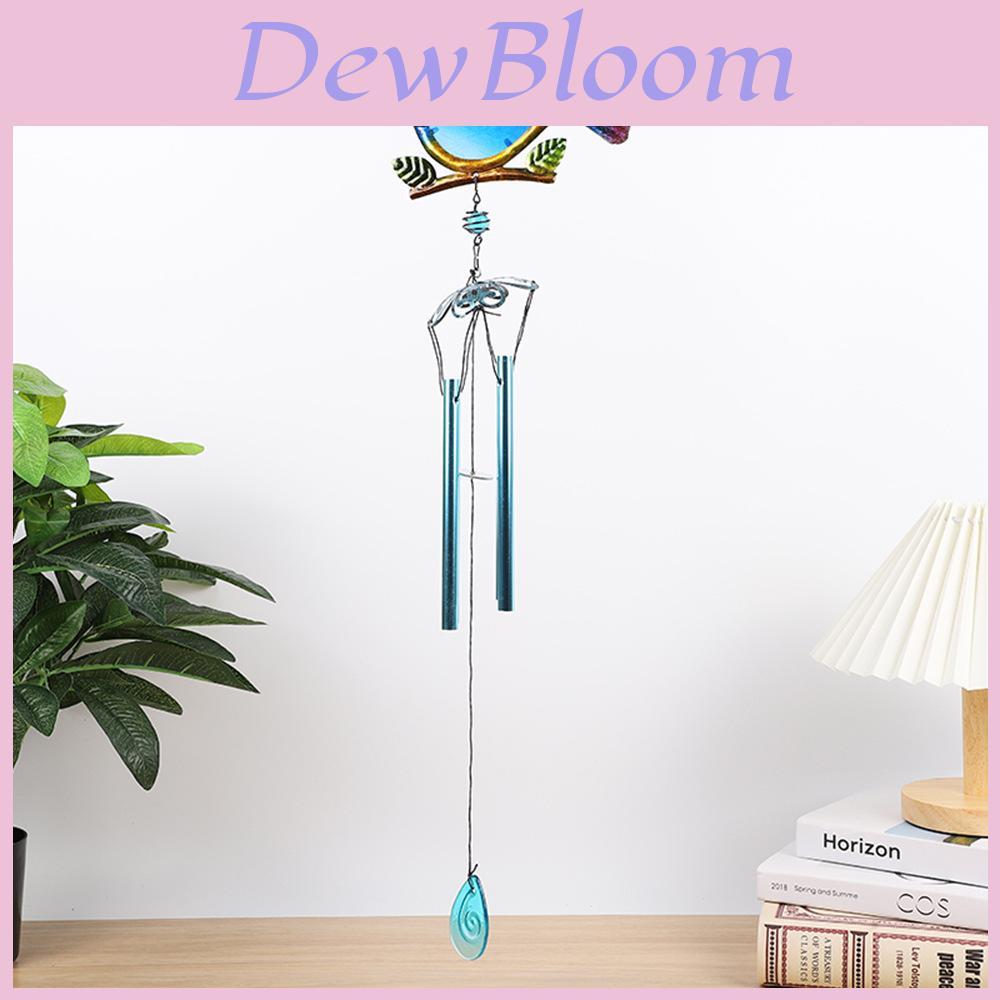 Bird Garden Wind Chime With Handcrafted Metal And Glass For Garden Patio Decor