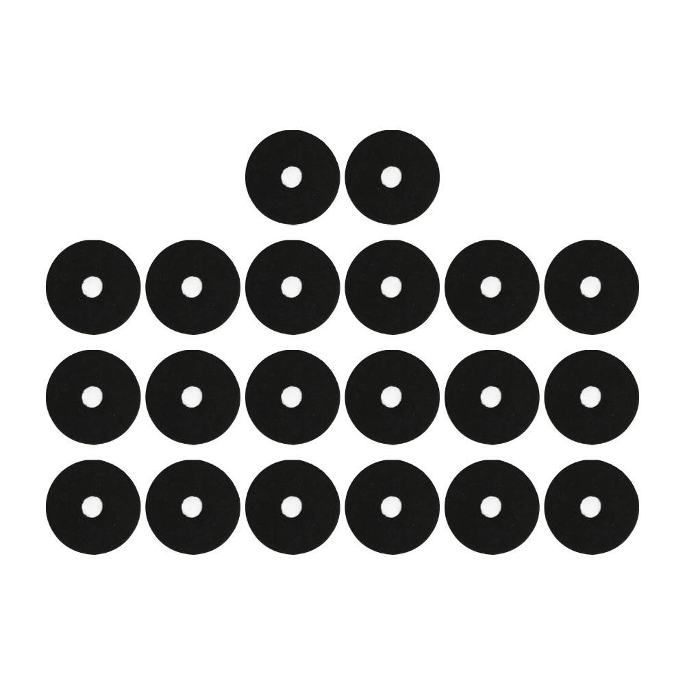 20PCS Felt Cymbal Felt Washer 4cm Diameter Cymbal Stand Parts Drum Set Accessory For Drummers чёрный
