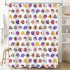 Bathroom Shower Curtain Tropical Ocean Fish Pattern Waterproof Decor Liner Home Fabric