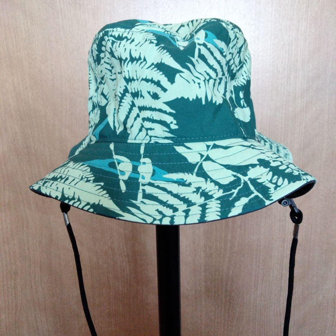 Used mont-bell outdoor hat leaf pattern XL with hat strap