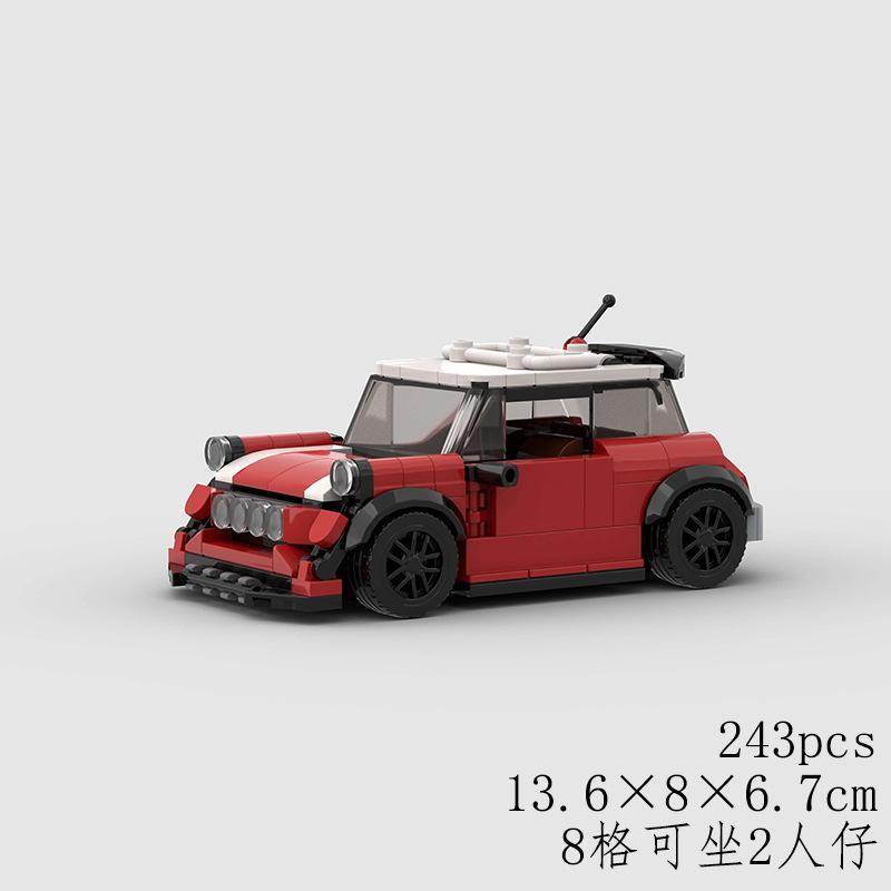 Technisches Auto Stadt Geschwindigkeit Sport MOC Kreatives Rennauto Bausteine Garage Auto Rennauto Auto Fahrzeug Spielzeug