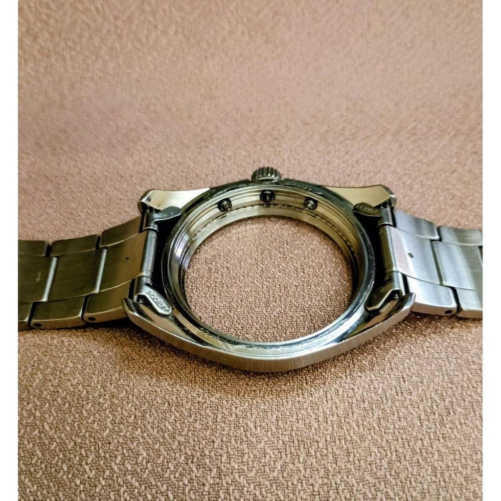 Used ORIENT Solar radio se00-c2-b stainless steel belt genuine bracelet and bezel, glass Good condition