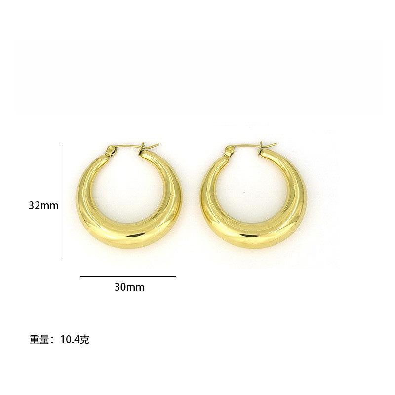 Vintage Gold Circle Screw Thread Hoop Earrings for Women, Minimalist Textured Ear Cuffs, Dainty Small Hoops, Trendy Jewelry Gift