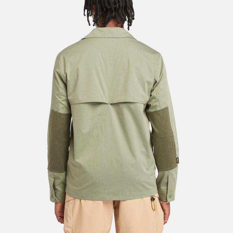 Timberland Solid Color Casual Long Sleeve Jacket Men Jackets Green A5SCT-590