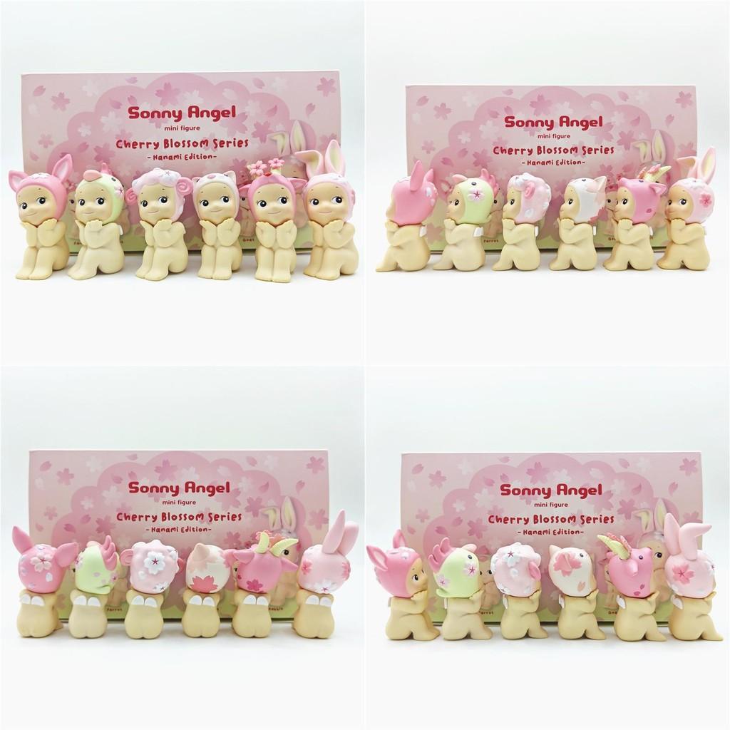 Pvc Angel Figurine Sakura Series Sitting Spring Cherry Blossom Toy Model Collectible Gift For Kids